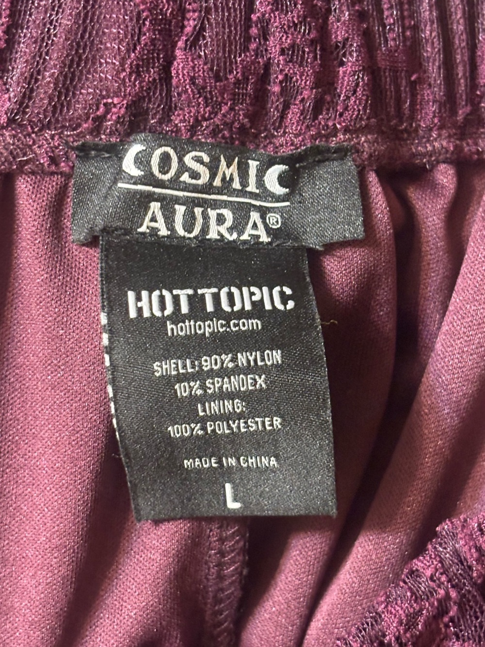 Boho Hot Topic Purple Lace Tiered Maxi Skirt - Picture 2 of 2